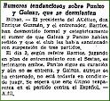 Rumores sobre Panizo y Gainza. 9-1953.